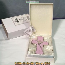Silver Options 4011807 PINK LITTLE STAR WALL CROSS, Zinc Alloy, In Gift Box