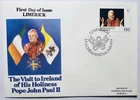 Ireland 1979 - LIMERICK - Pope Visit EIRE John Paul II Irish Stamps Envelope FDC