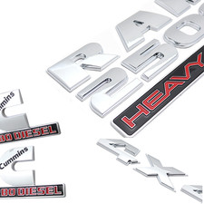 5pcs Emblem Badges Fits For 2500 Heavy Duty 4x4 Cummins Diesel Gloss Silver 5pcs Emblem Badges Fits For 2500 Heavy Duty 4x4 Cummins Diesel Gloss Silver