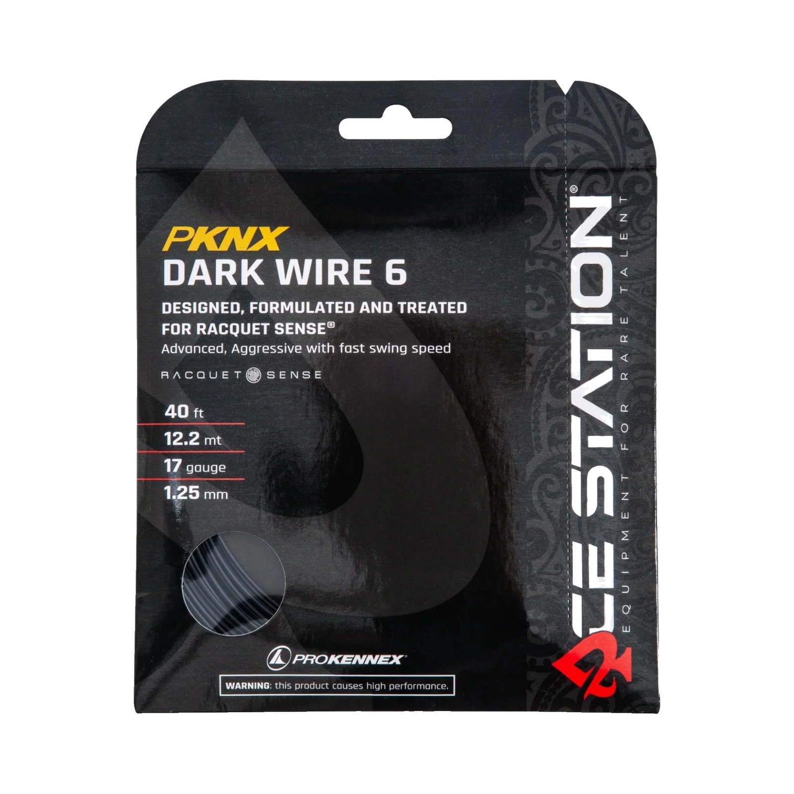 ProKennex Dark Wire 6 17g Tennis String for Spin Control 3890₽