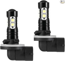 2PCS Bright 50W 881 LED Fog Light Bulbs, 881, 889, 862, 886, 894, Color: White