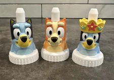 Good 2 Grow Disney+ Disney Jr, Juice Toppers BLUEY & BINGO Set of 3