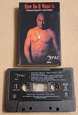 2Pac: How Do U Want It / California Love (Cassette Tape 1996 Death Row Records)