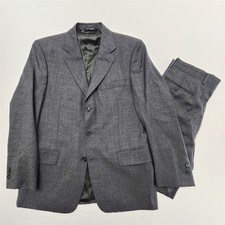 Jos A Bank 38r 32x30 Gray Nailhead Tweed 100 Wool Signature Collection Suit