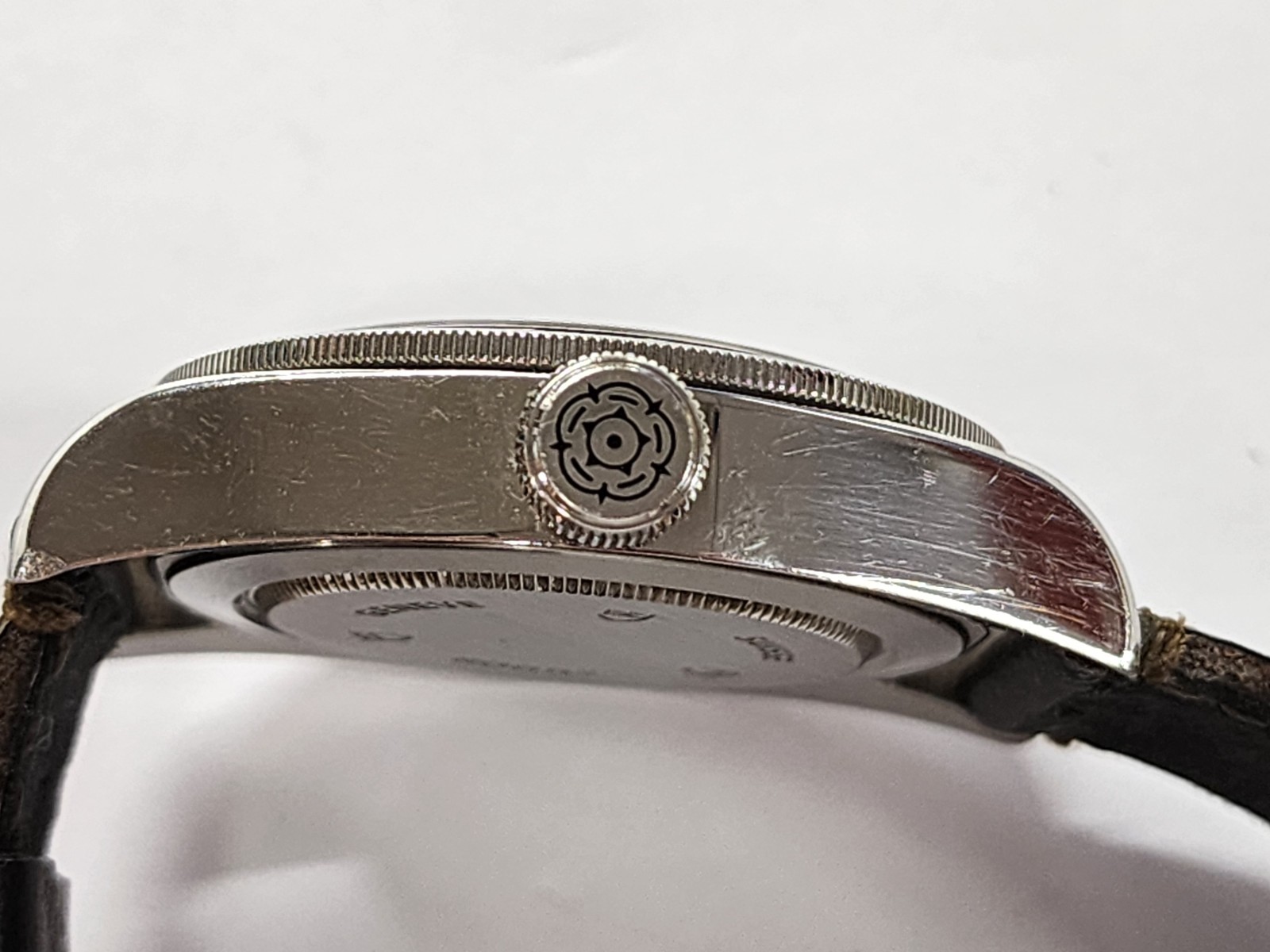 Tudor Heritage Black Bay Smiley 79220 Red Burgundy Bezel 41mm Leather Band