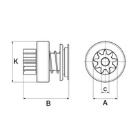 Freilaufgetriebe, Starter Hc-Cargo F 032 331 010