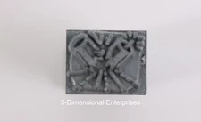 Vintage KINGSLEY Hot Foil Stamp Machine Emblem Die - FIRECRACKER -  1/4" Type