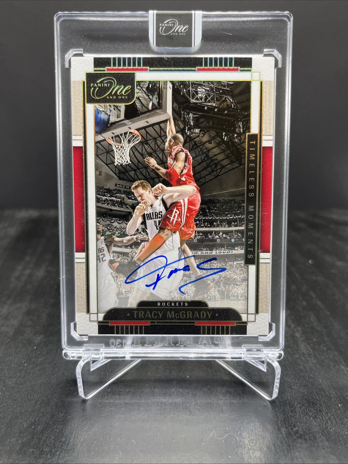 2023-24 Panini One And One Tracy McGrady Timeless Moments Auto Gold 06/10