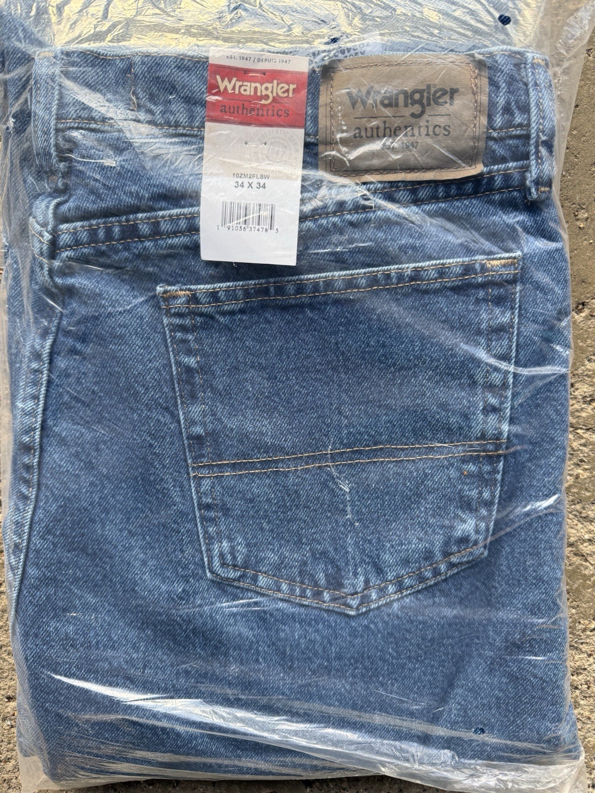 's Blue Jeans 34x34 10zm200sd Brand New Relaxed Fit
