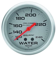 Autometer 4632 Ultra-Lite Water Temperature Gauge, 2-5/8", 120-240 F, Liquid