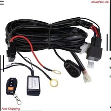 Interruptor de control remoto de luz de trabajo para automóvil: relé de arnés de cableado de barra de luz antiniebla LED