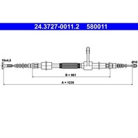 ATE 24.3727-0011.2 Seilzug, Feststellbremse
