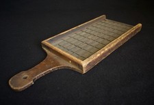 Japanese Antique Wooden Coin Scale Zenibakari 1874