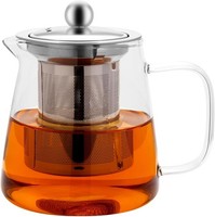 Teekanne Glas Mit Siebeinsatz 950Ml Teebereiter Aus Glas Borosilikat,Klar,