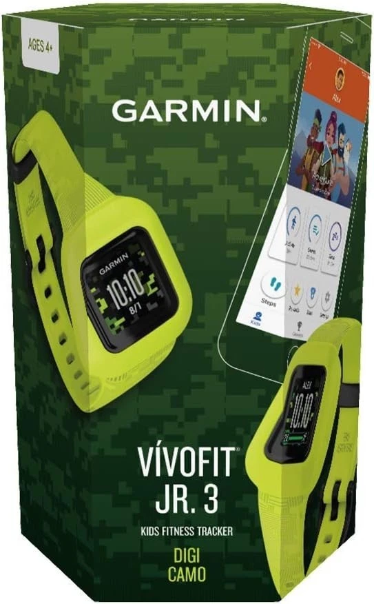 Garmin vivofit jr. 3, Camo Green, robust, Always-On-Display, Kinderuhr, - Bild 3 von 3