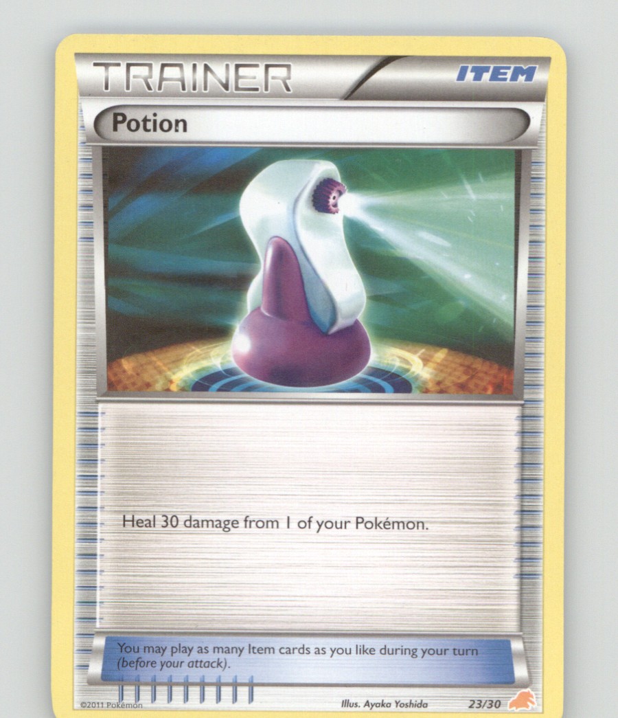 POTION (#23) COMMON BW TRAINER KIT: EXCADRILL & ZOROARK POKEMON LIGHTLY PLAYED