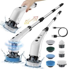 Electric Cleaning Brush, Extendable Long Handle 7-In-1 Cleaning Tool,