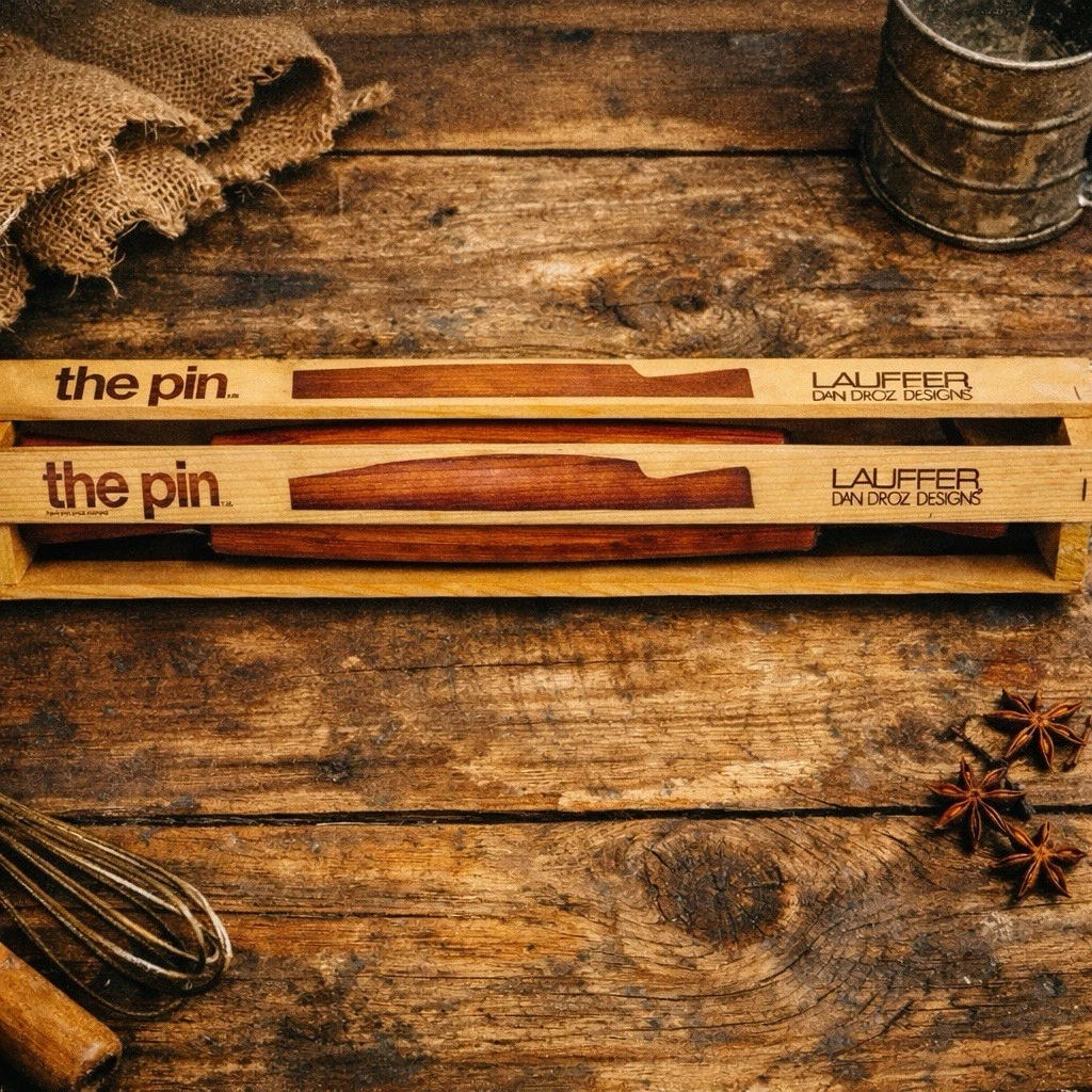 Dan Droz Lauffer Vintage“The Pin” Danish Wood Rolling Pin Modern SEALED CRATE
Opens in a new window 