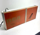 Vintage RCA Antennas Rotator Lighted Advertising Clock Neon Products Lima Ohio