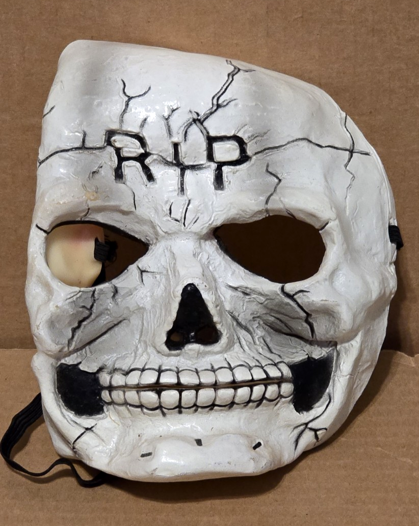 Vintage Fun World Div Skull RIP Mask Skeleton | eBay