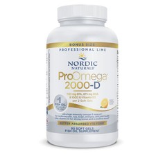 Nordic Naturals ProOmega 2000-D - Concentrated Omega-3s with Vitamin D3, 90 Ct.