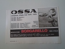 advertising Pubblicità 1977 MOTO OSSA TRIAL 250/350 MAR - EXPLORER - BORGARELLO