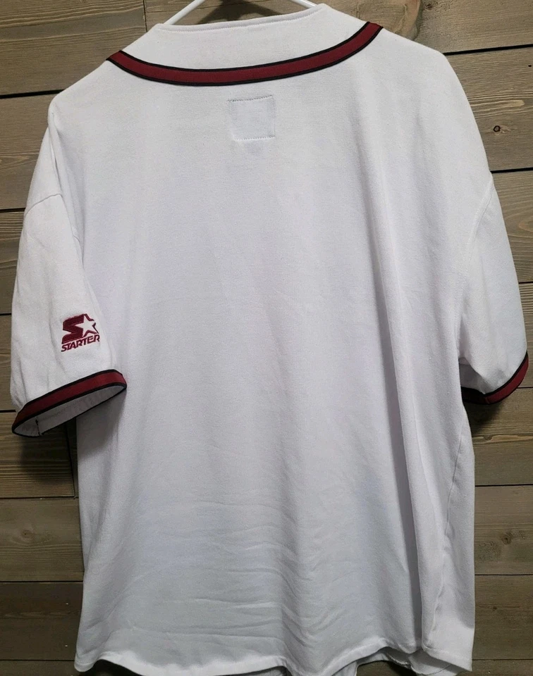Arkansas Razorbacks Vintage Starter Baseball Jersey Men’s XL University Shirt - Image 3 of 4