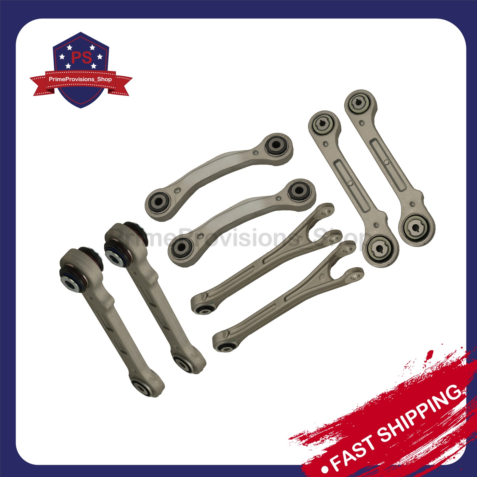 NEW 8PCS Fit 2017+ Maserati Levante Rear Suspension Control Arm Kit