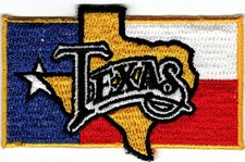 Texas Flag Embroidered Iron On Patch New 145