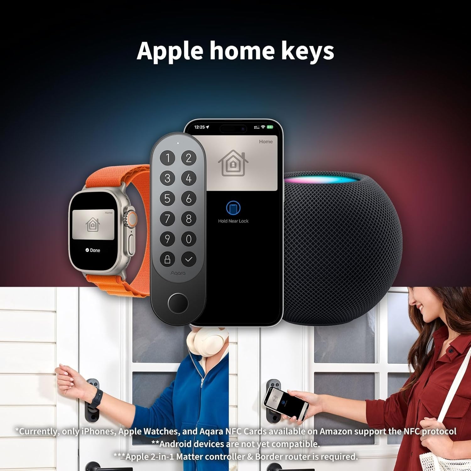 Serrure connectee de porte pour eviter la perte de cles grace au clavier a empreinte digitale Thread - 4
