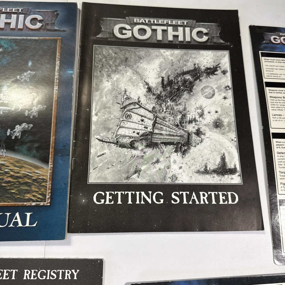 Lote Gótico Flota de Batalla Libro de Reglas, Batallas, Anual, Registro de Flota, + Foto 4 de 4