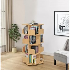 Kings Furniture BK006-N Revolving Tall Bookcase  Natural