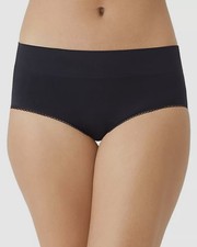 16 Wacoal Women's Black Solid Feeling Flexible Seamless Brief Panty Size 6/M