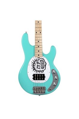 Ernie Ball Music Man StingRay Keith Haring Artist Series Bass Teal USA + CASE