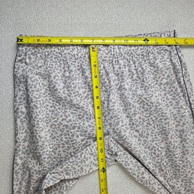 Victoria's Secret Leopard Print Sleep Joggers Pajama Pants Grey Pink Wmn's Sm