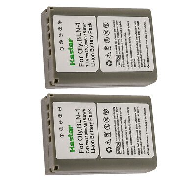 Kastar BLN-1 BLN1 Battery 2x for Olympus OM-D E-M5 EM5 Mark II E-M1 EM1 PEN E-P5