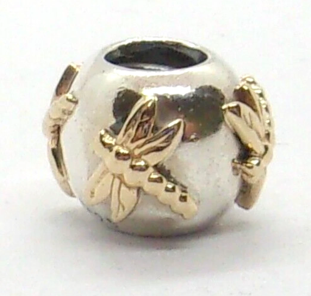 Dragonfly silver shop charm