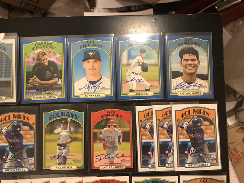(81) 2021 Topps Heritage Minors Autograph Auto Lot - Black #''d 50, Blue #'d 99+ - Picture 4 of 11