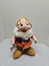 Disney Store Snow White Seven Dwarfs Dwarf Doc 11" Plush Standing NWT Vintage
