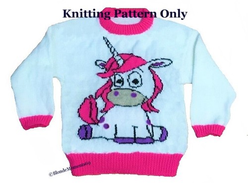 Childrens \u0026 Adults Cute Unicorn Jumper 