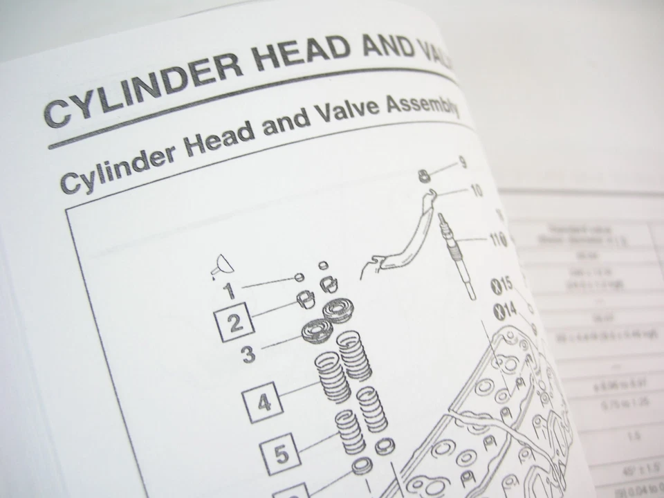Manual de reparación de taller de servicio de motor diésel industrial Mitsubishi 6D34-T 6D34T Foto 3 de 4