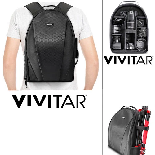 BOLSA MOCHILA TRÍPODE + KIT REMOTO PARA CÁMARA RÉFLEX DIGITAL NIKON D5500 D5300 D3400 D3200 Foto 3 de 4