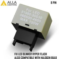 Alla Lighting Turn Signal Hazard LED Flasher Relay 81980-50030 Fix Hyper Flash 8