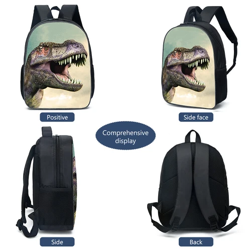 Kids Schoolbag 3D Cartoon Dinosaur Boys Backpack Dinosaur Backpack Schoolbag US - Bild 23 von 45