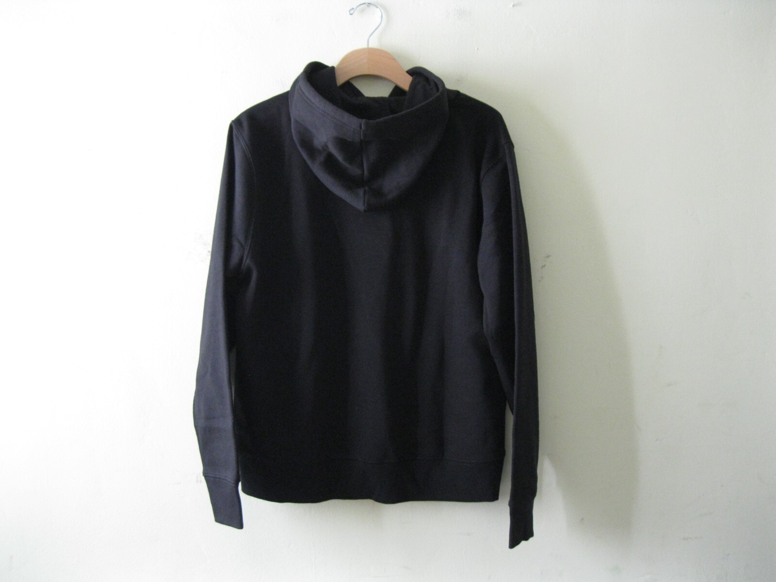 FILA Pullover donna peso medio pile logo felpa con cappuccio nero grande (0974)