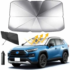 53" Car Windshield Sun Shade Foldable Umbrella Front Window Covre Visor Umbrella