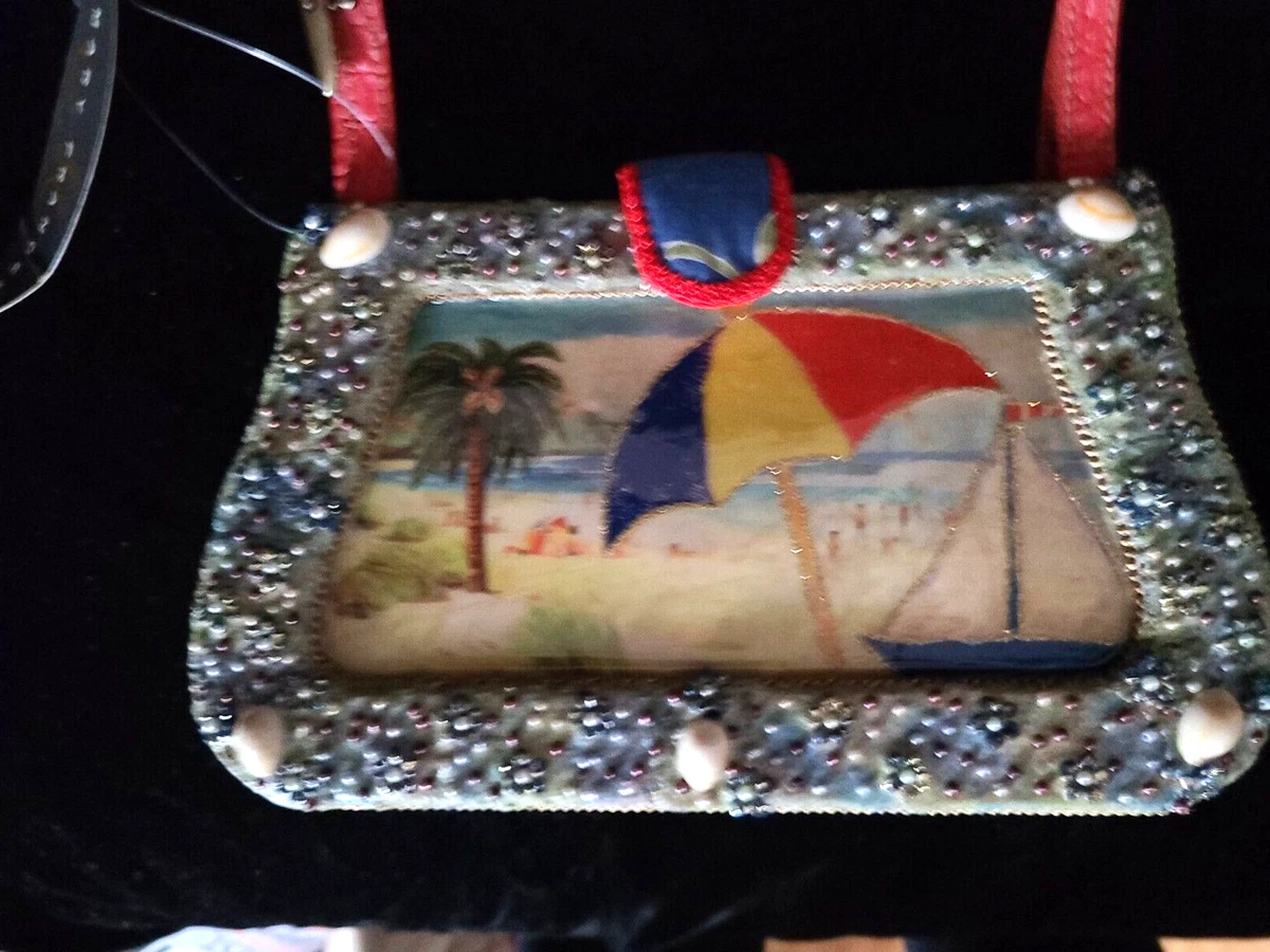 Vintage Mary Frances Beach Beaded Handbag Purse NEW w Defect eBay