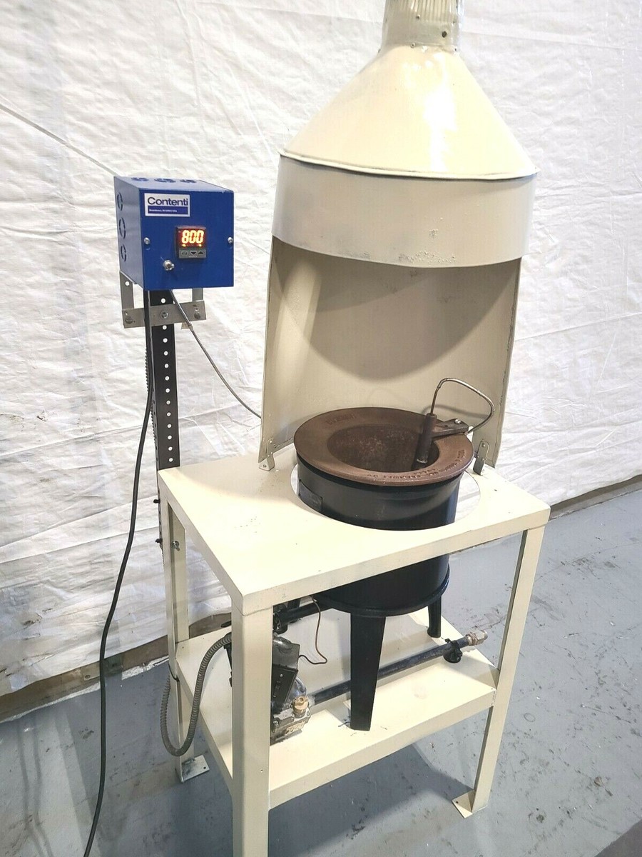 Hones 160 Lb. Metal Melting Furnace with Hood & Dig