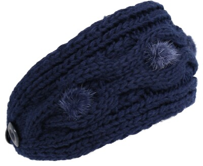 Faux Fur Headband Winter Earwarmer Stretch Adjustable Fleece Lined C.C Soft Winter Warm Adjustable Furry Headband Ear Warmer  main image 3