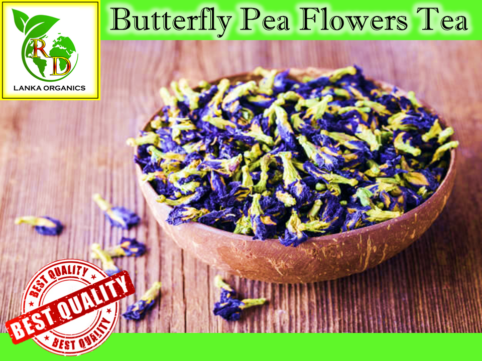 Organic Blue Butterfly Pea Flowers Powder Natural Healthy Herbal Tea
